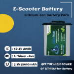 E scooter battery lithium battery pack 59.2v 20ah (1)